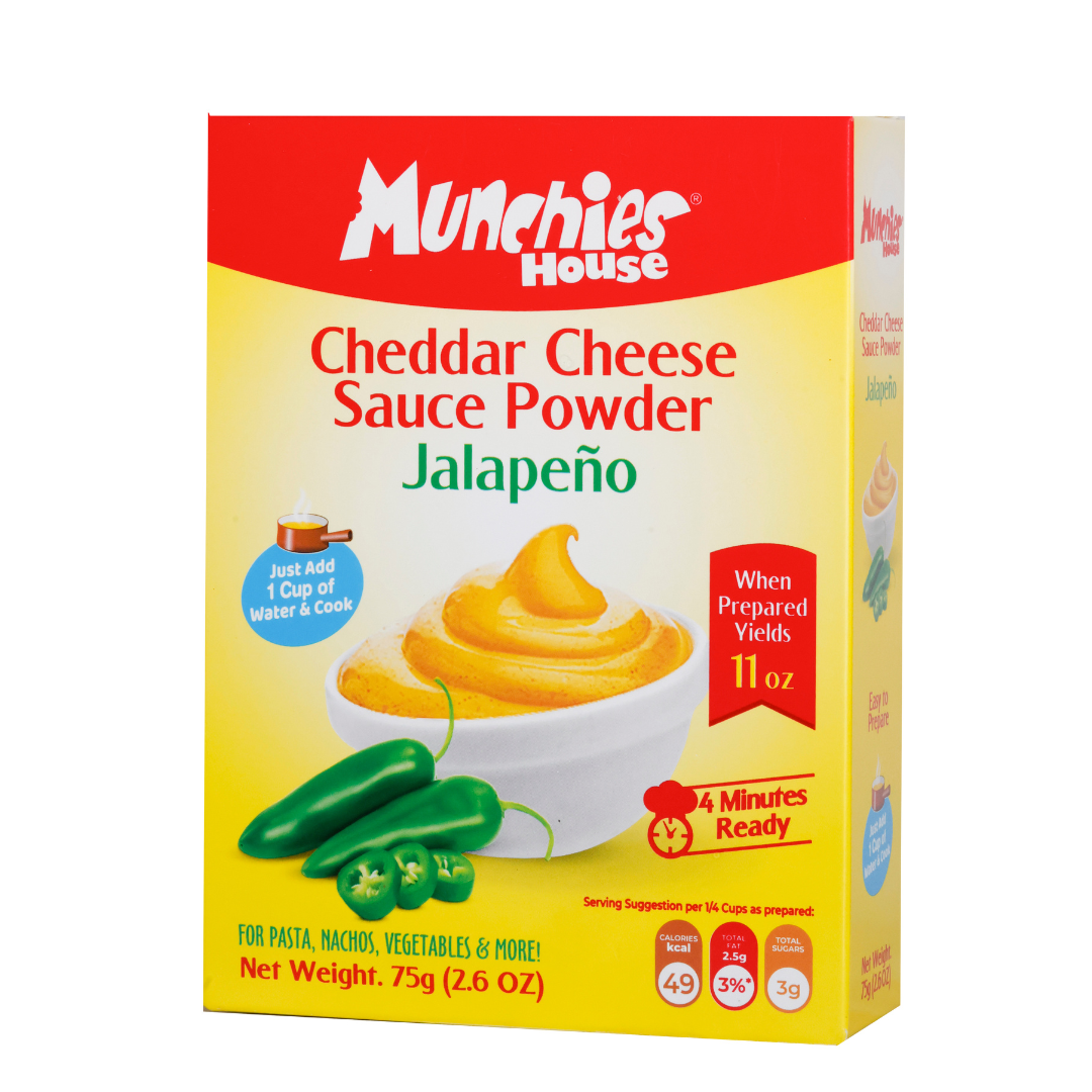 Munchies House Cheddar Cheese Sauce Powder jalapeño